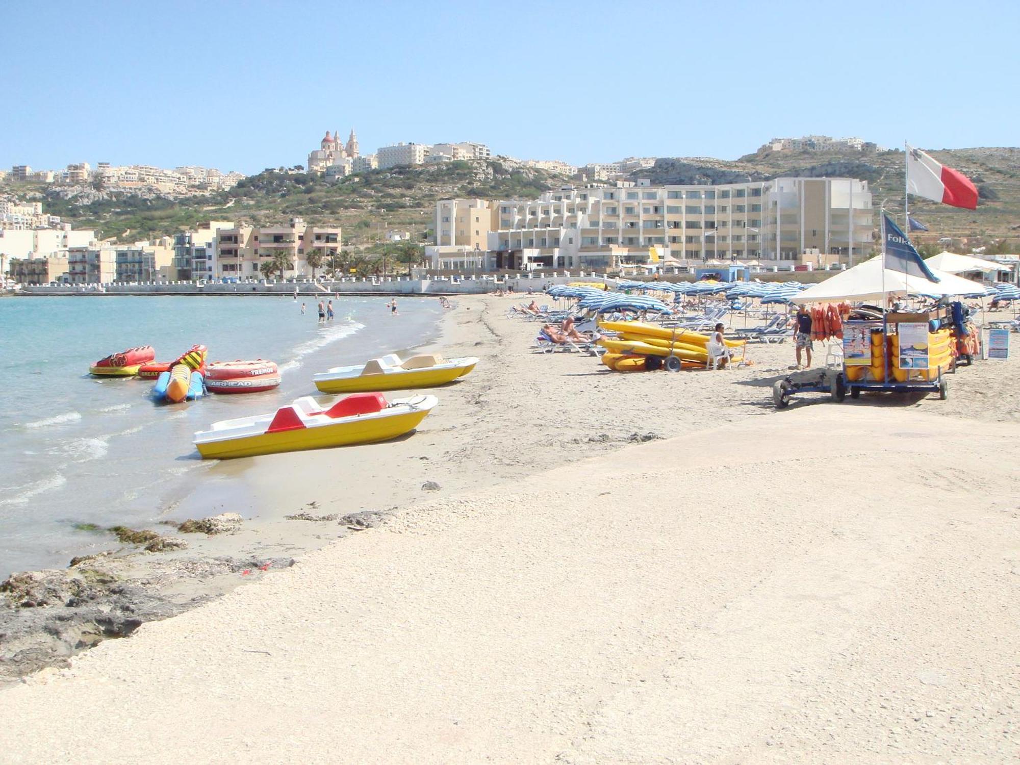 Seafront Maisonette Ocean Views & Terrace Villa Mellieħa Dış mekan fotoğraf